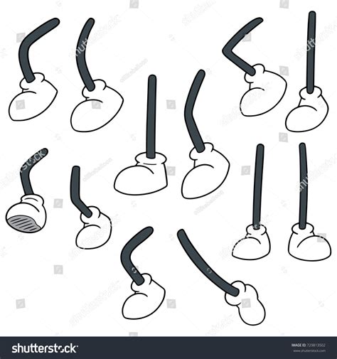 Vector Set Cartoon Leg Stock Vector (Royalty Free) 729813502 | Shutterstock