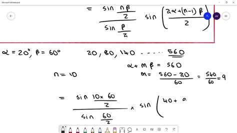 SOLVED: sin20^∘+sin80^∘+sin140^∘+…+sin560^∘ is equal to (a) √(3) sin20^∘ (b) √(3) cos20^∘ (c) √ ...