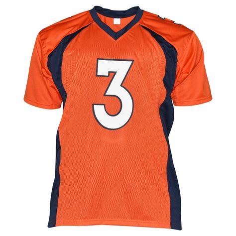 Drew Lock Signed Denver Pro Orange Football Jersey (Beckett) — RSA