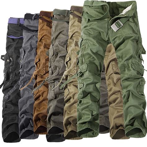 Men's Military Tactical Cargo Pants Multi-Pocket Cotton Cargo Pants