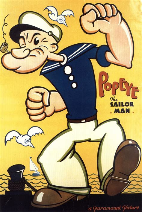 American top cartoons: Popeye the sailor man