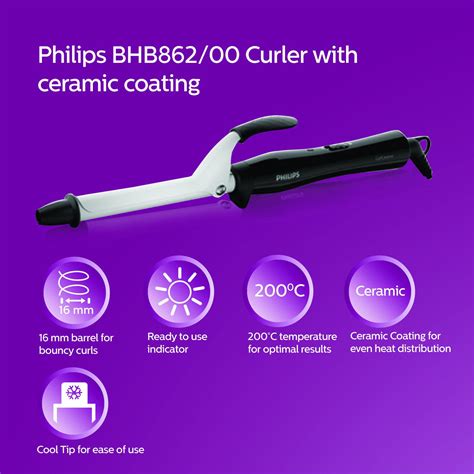 Philips hair styling combo - Curler BHB862 & Kerashine straightener ...