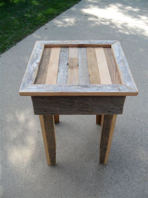 Grey Scrap End Table | Diy end tables, Diy wood projects, Wood projects