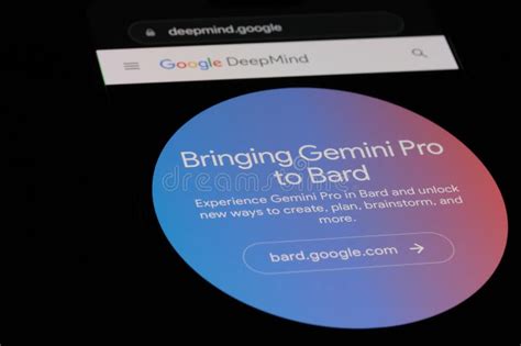 Google Gemini AI Model Logo on DeepMind Website Editorial Photo - Image ...