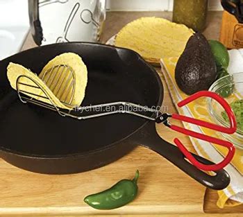 13" Stainless Steel Taco Shell Maker Taco Press Taco Shell Frying Tong ...