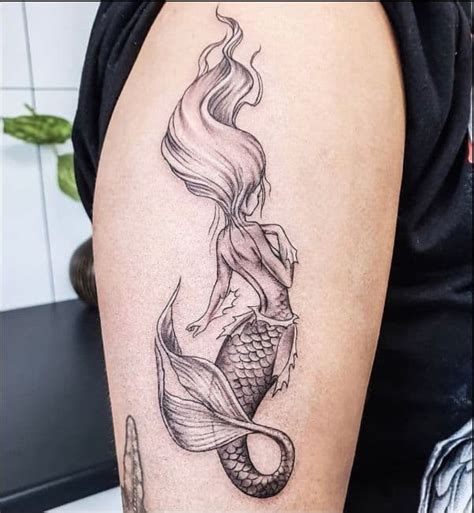 50 Beautiful and Cute Mermaid Tattoos Designs and Ideas