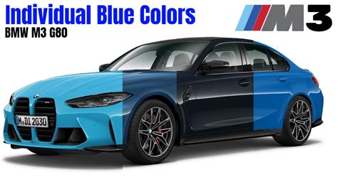 BMW M3 G80 Individual Blue Colors and Codes - YouTube