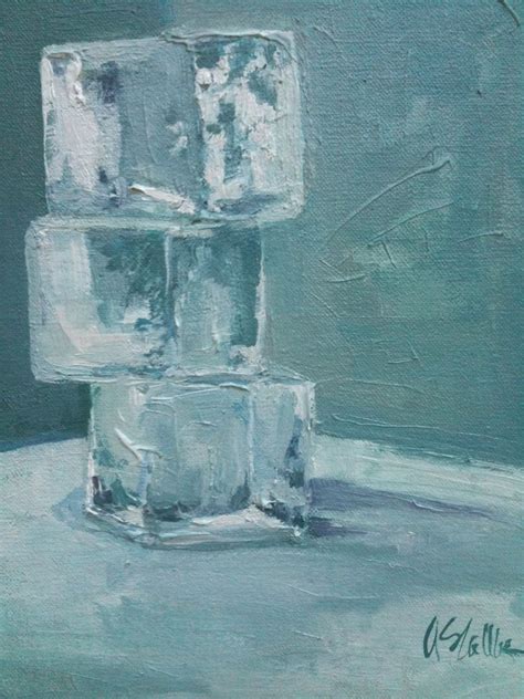Image result for how to paint ice cubes in oil painting | Painting, Oil painting, Ice cube painting