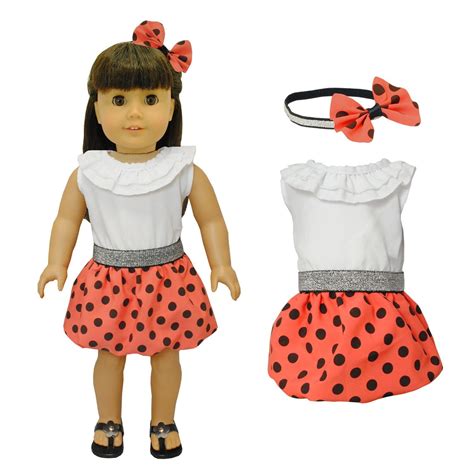 18 Inch Doll Cs - B P D Dots O Fits 18' A Girl D, My Life Doll: S & O ...