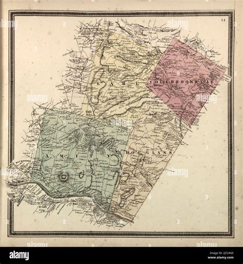 Township map of Berks County, Pennsylvania, from actual surveys Stock ...