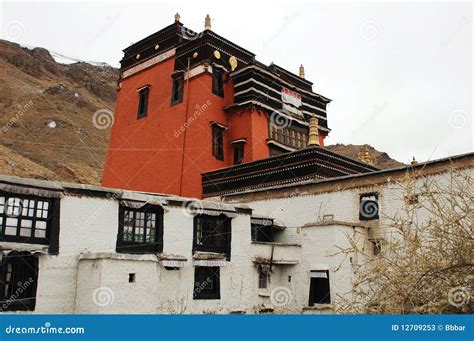 Scenery of a Famous Lamasery in Tibet Stock Image - Image of religious, scene: 12709253