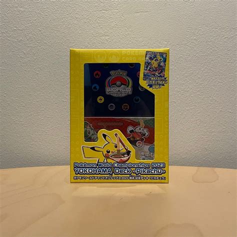 Pokemon World Championships 2023 Pikachu Yokohama Deck, Hobbies & Toys, Toys & Games on Carousell