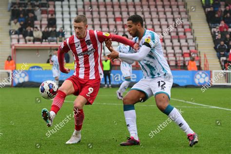 Jay Stansfield Exeter City Challenges Ball Editorial Stock Photo ...