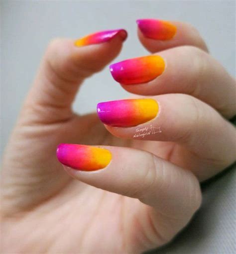 40+ Fabulous Gradient Nail Art Designs | Cuded | Nail art ombre, Pretty nail art designs ...