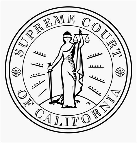 Seal Of The Supreme Court Of California - California Supreme Court Seal ...