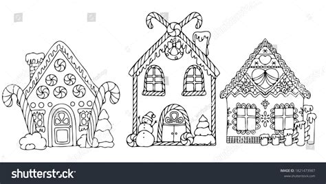 1,708 Gingerbread House Sketch Images, Stock Photos & Vectors | Shutterstock