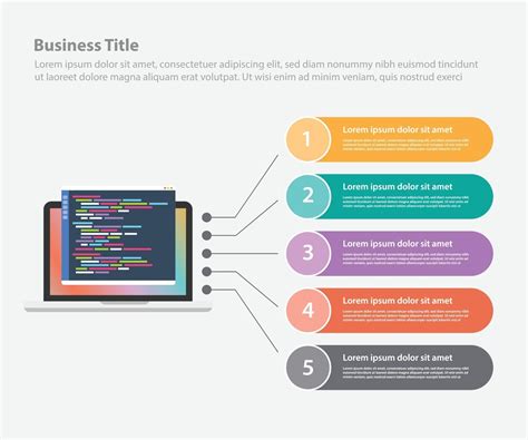 programming infographic data template banner 3244498 Vector Art at Vecteezy