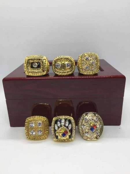 6 Pittsburgh Steelers Super Bowl Rings Set Gold - Cheap Super Bowl ...