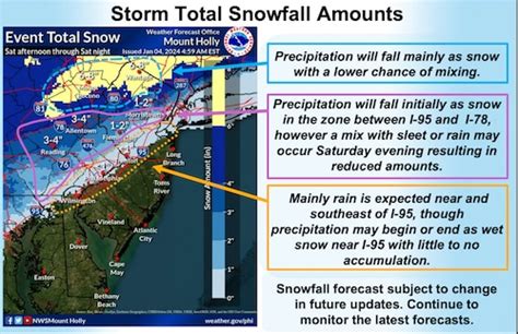 N.J. weather: Snow forecast map issued for weekend winter storm. Latest ...