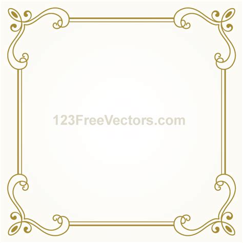 Vintage Gold Frame Design Vector Graphics by 123freevectors on DeviantArt