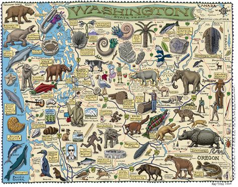 THE BIRDBOOKER REPORT: Washington State Fossils Map