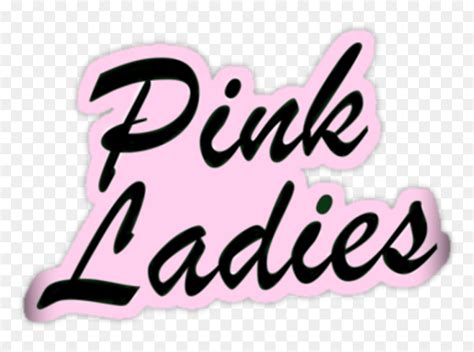 Pink Pinkladies Grease Movie Ladies Girl Quotes Clipart - Pink Ladies, HD Png Download - vhv