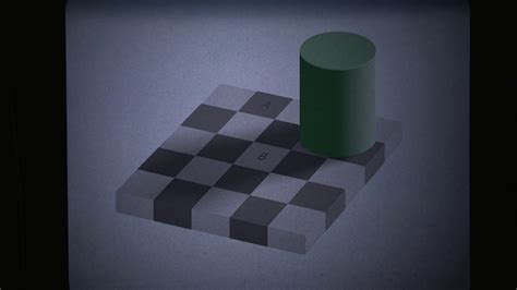 Checker Shadow Illusion contrast - YouTube