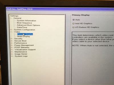 ‎Optiplex Bios Display Options | DELL Technologies