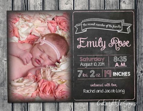 Free Printable Birth Announcement Template - Card Template