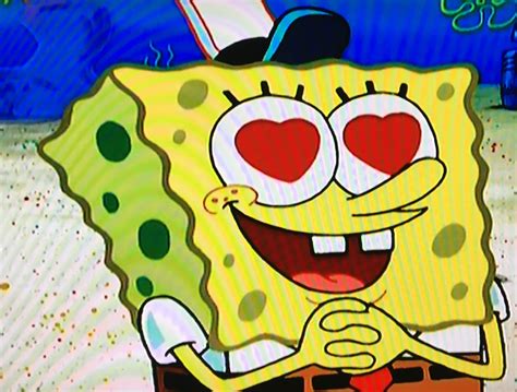 an animated spongebob character with big eyes