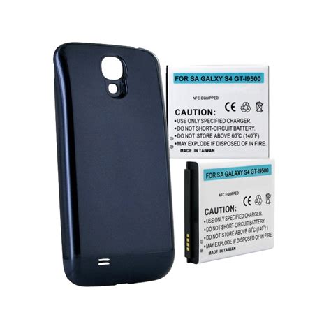 Replacement Samsung Galaxy S4 Cell Phone Battery with Blue Cover | Battery Mart