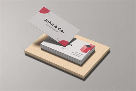 Business Card Mockup with Paper Texture – Free Design Resources