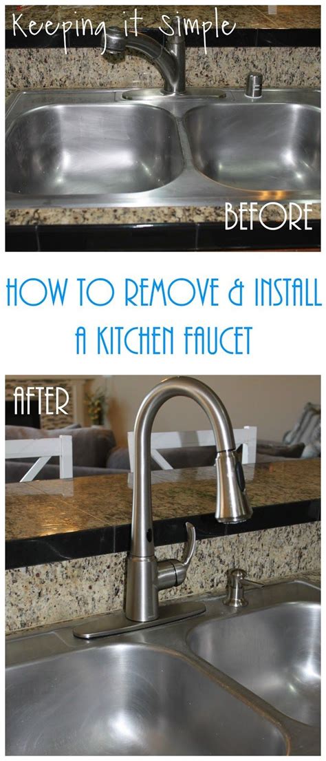 How to Remove and Install a Kitchen Moen Faucet - Keeping it Simple | Kitchen faucet, Moen ...