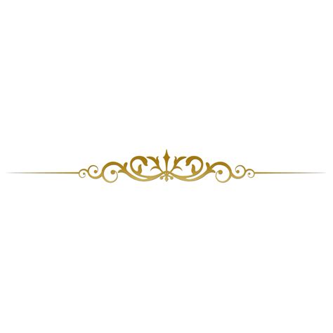 Golden Divider Ornament, Divider, Ornament Divider, Ornament PNG ...