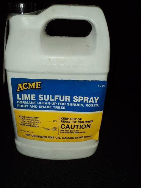 (1) new full gallon ACME Lime Sulfur Spray | The Resale Stand auction ...