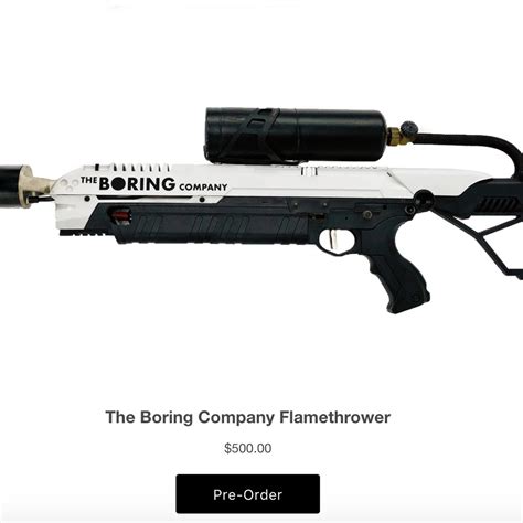 Elon Musk Flamethrower For Sale