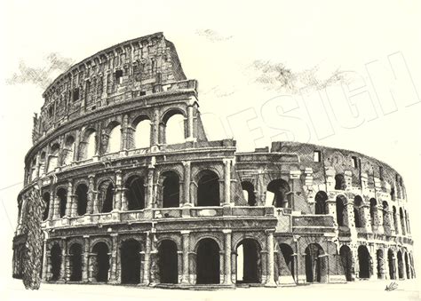 Roman Colosseum Drawing at GetDrawings | Free download