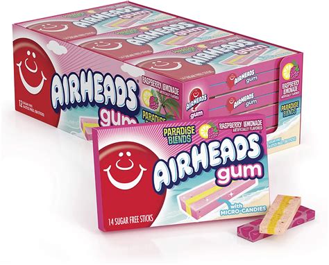 Shop Airheads Gum Raspberry Lemonade (12 Units) | Candyville.Ca – candyville.ca