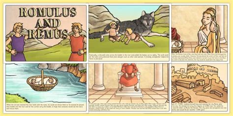 Romulus and Remus- This is part of the Legend of the foundation of Rome. The two characters are ...