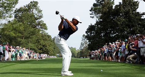 Absolute Scenes Unfold As Tiger Woods Practices At The Masters Monday