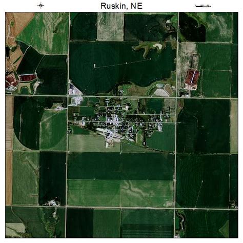 Aerial Photography Map of Ruskin, NE Nebraska