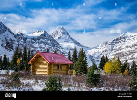 Log cabins of Mount Assiniboine Lodge, Mount Assiniboine Provincial ...