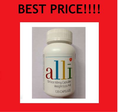 ALLI Weight Loss Aid 120 Pill / Capsule Refill Pack Orlistat 60mg Ali ...