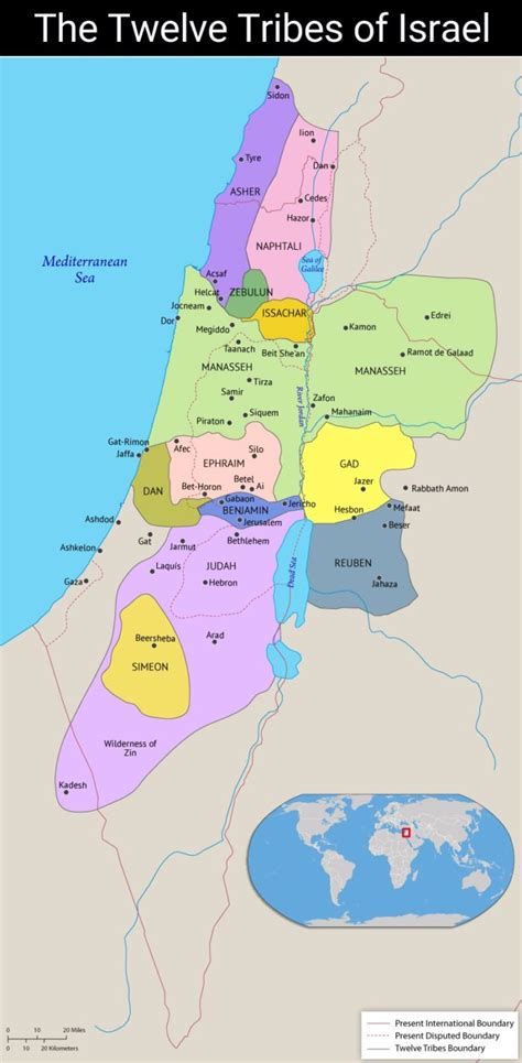 map-twelve-tribes-of-israel - Answers