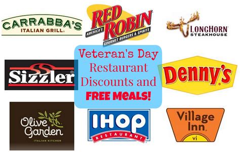 Veteran's Day Restaurant Discounts and Freebies! (Active and Retired ...