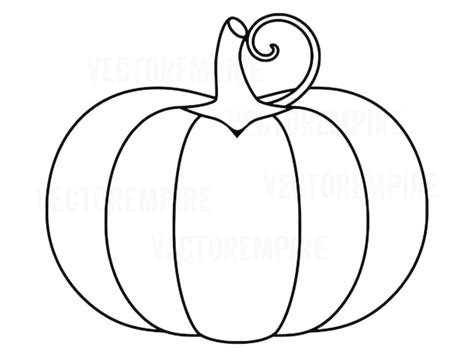 Throwing Up Pumpkin Outline Clipart