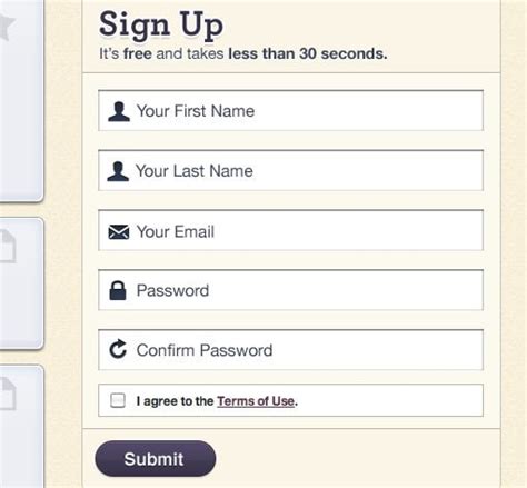 20 Great Sign Up Form Examples to Learn From | Design Shack