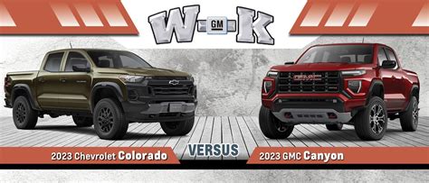 2023 Chevy Colorado vs. GMC Canyon Differences: Specs, Towing, & Size