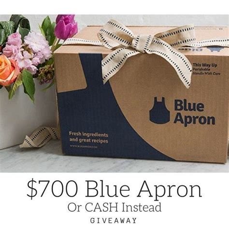 Flash Giveaway $700 Cash or Blue Apron Gift Card | Fresh Ingredients | Blue apron, Fresh ...