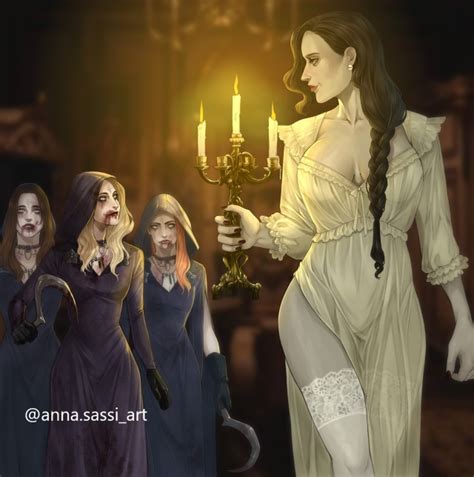 Fan Art Feature: Resident Evil Village - Lady Dimitrescu and Daughters ...